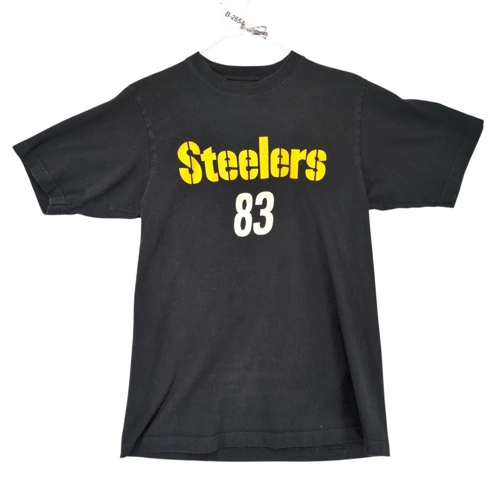 Reebok Pittsburgh Steelers Heath Miller 83 T-Shirt Mens S NFL Football 2-Sided